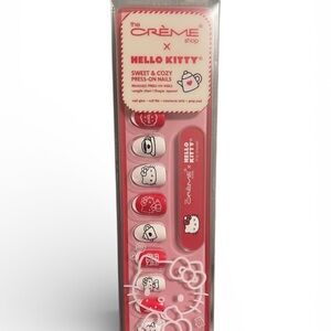New - Hello Kitty Sweet & Cozy press-on nail set by The Crème Shop - Set of 24